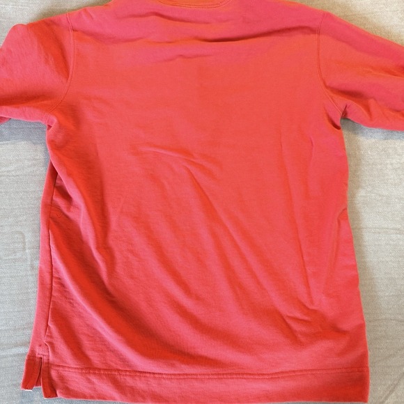 Vintage Blank Quarter Zip Sweatshirt Mens M Red Gear Mock Neck Pullover - Picture 3 of 5